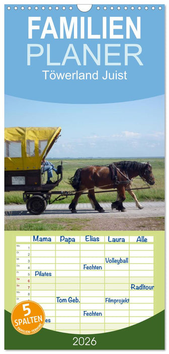 Töwerland Juist (CALVENDO Familienplaner 2026)