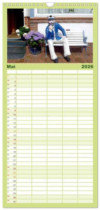 Töwerland Juist (CALVENDO Familienplaner 2026)