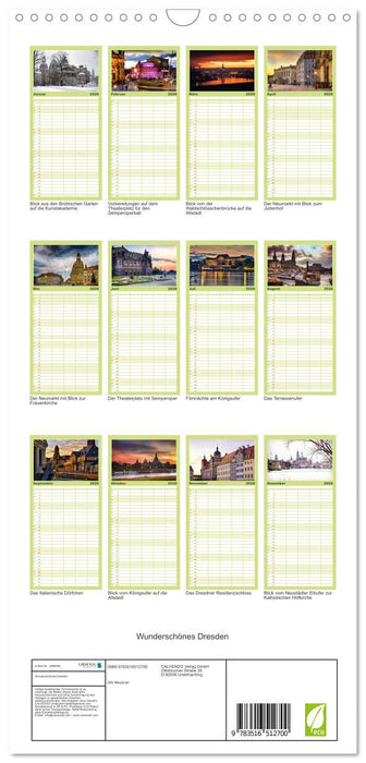 Wunderschönes Dresden (CALVENDO Familienplaner 2026)