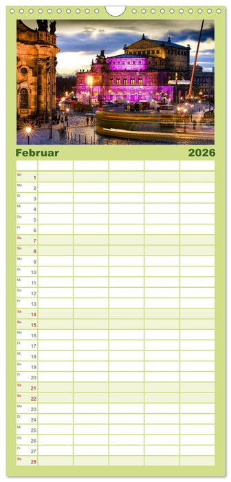 Wunderschönes Dresden (CALVENDO Familienplaner 2026)