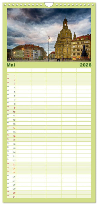 Wunderschönes Dresden (CALVENDO Familienplaner 2026)