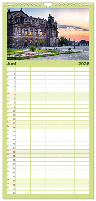 Wunderschönes Dresden (CALVENDO Familienplaner 2026)