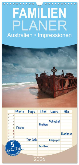 Australien • Impressionen (CALVENDO Familienplaner 2026)