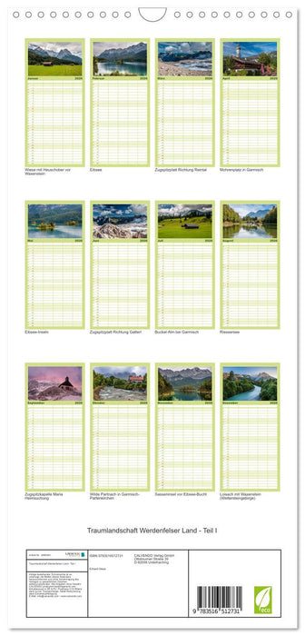 Traumlandschaft Werdenfelser Land - Teil I (CALVENDO Familienplaner 2026)