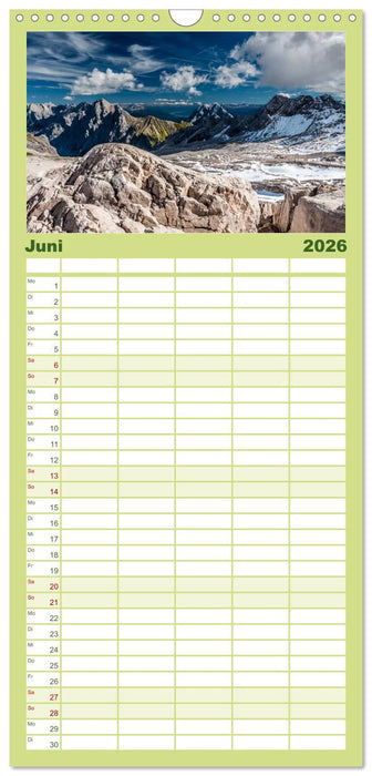 Traumlandschaft Werdenfelser Land - Teil I (CALVENDO Familienplaner 2026)