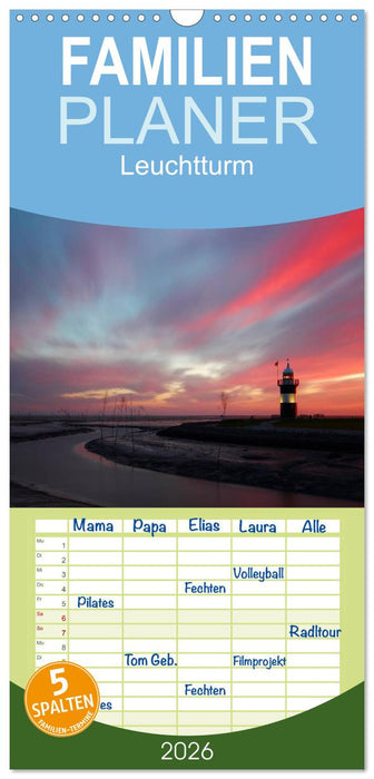 Leuchtturm "Kleiner Preuße" (CALVENDO Familienplaner 2026)