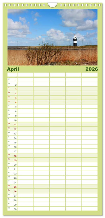 Leuchtturm "Kleiner Preuße" (CALVENDO Familienplaner 2026)