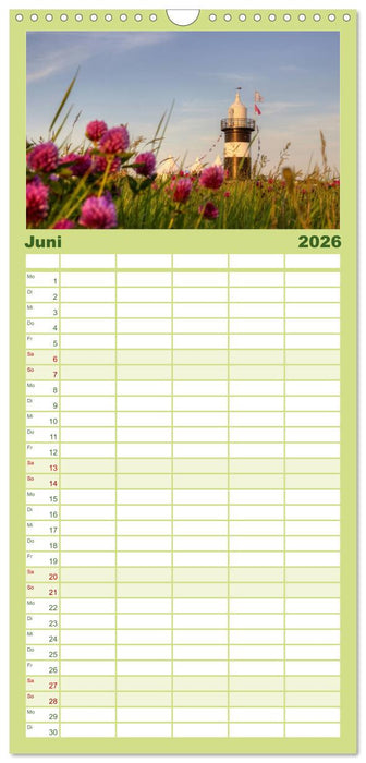 Leuchtturm "Kleiner Preuße" (CALVENDO Familienplaner 2026)