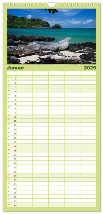 Mauritius (CALVENDO Familienplaner 2026)