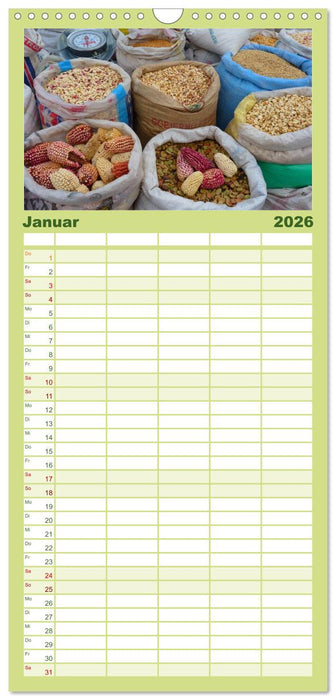 Perú. Impressionen (CALVENDO Familienplaner 2026)