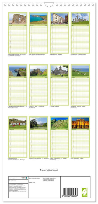 Traumhaftes Irland (CALVENDO Familienplaner 2026)