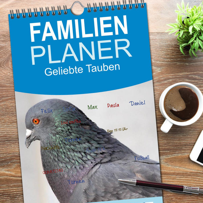 Geliebte Tauben (CALVENDO Familienplaner 2026)