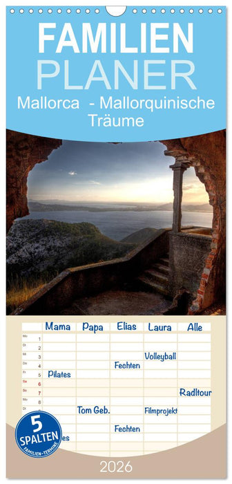 Mallorca - Mallorquinische Träume (CALVENDO Familienplaner 2026)