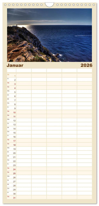 Mallorca - Mallorquinische Träume (CALVENDO Familienplaner 2026)