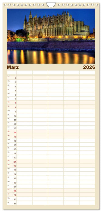 Mallorca - Mallorquinische Träume (CALVENDO Familienplaner 2026)