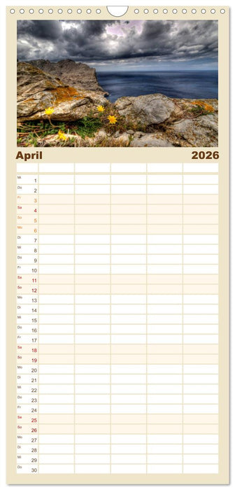 Mallorca - Mallorquinische Träume (CALVENDO Familienplaner 2026)