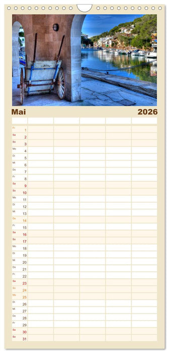 Mallorca - Mallorquinische Träume (CALVENDO Familienplaner 2026)