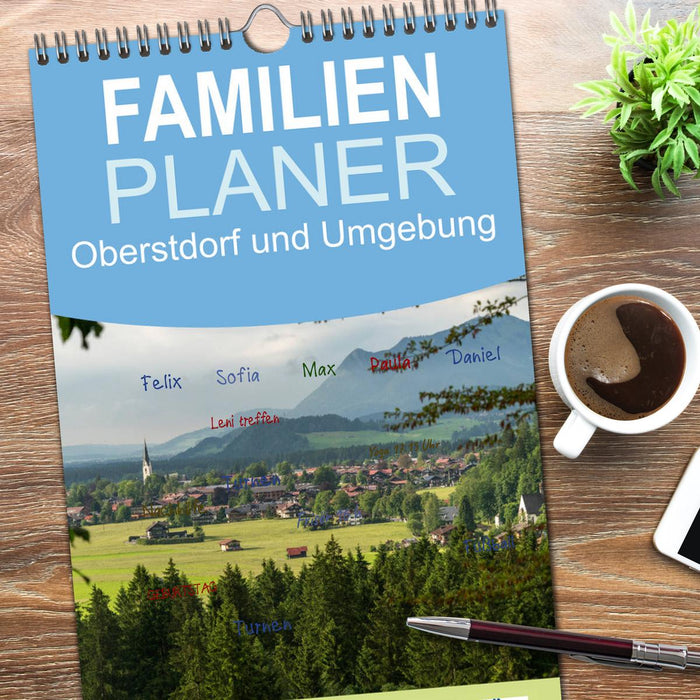 Oberstdorf und Umgebung (CALVENDO Familienplaner 2026)
