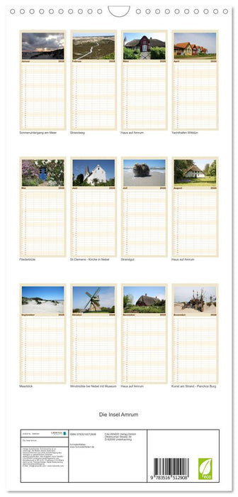 Die Insel Amrum (CALVENDO Familienplaner 2026)