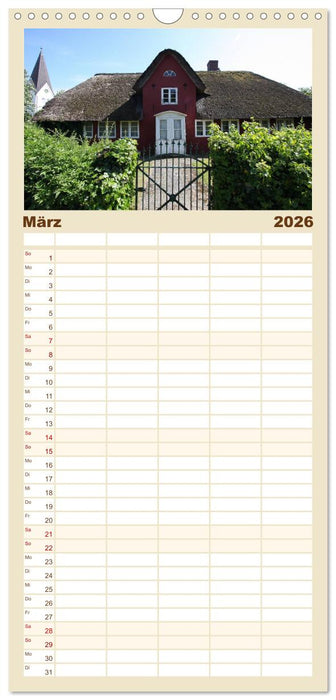 Die Insel Amrum (CALVENDO Familienplaner 2026)