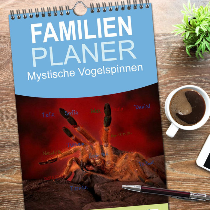 Mystische Vogelspinnen (CALVENDO Familienplaner 2026)