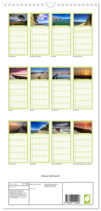 Ostsee Sehnsucht (CALVENDO Familienplaner 2026)
