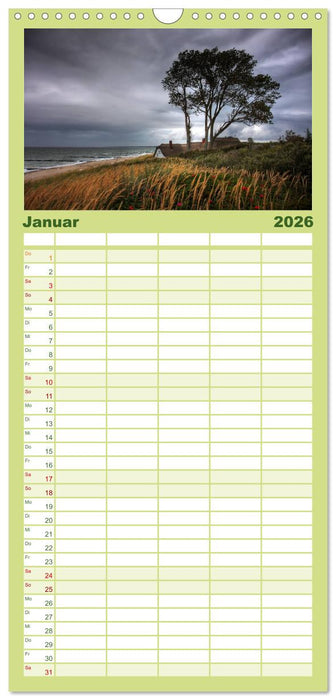Ostsee Sehnsucht (CALVENDO Familienplaner 2026)