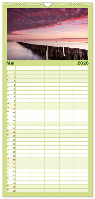 Ostsee Sehnsucht (CALVENDO Familienplaner 2026)