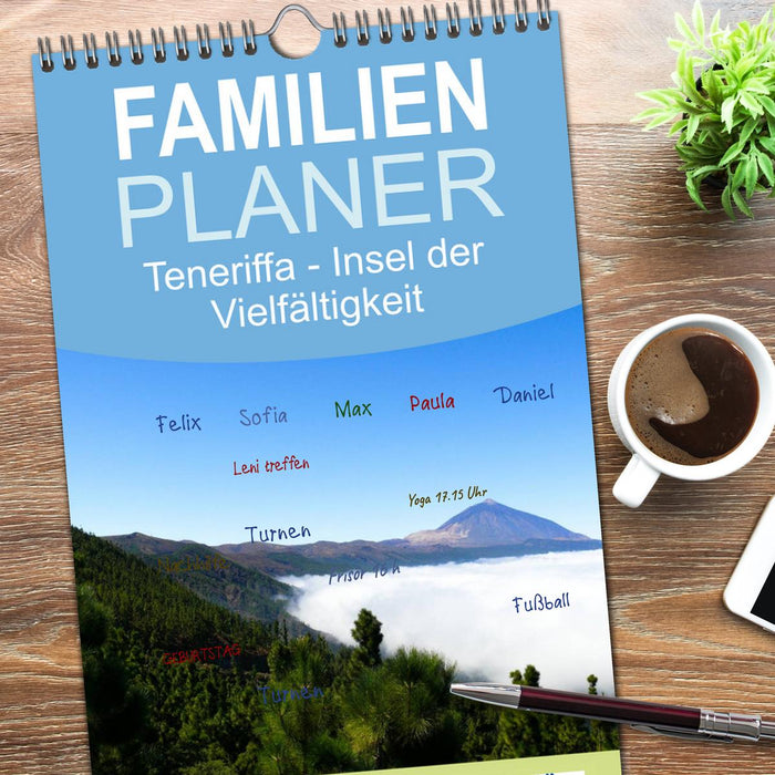 Teneriffa - Insel der Vielfältigkeit (CALVENDO Familienplaner 2026)