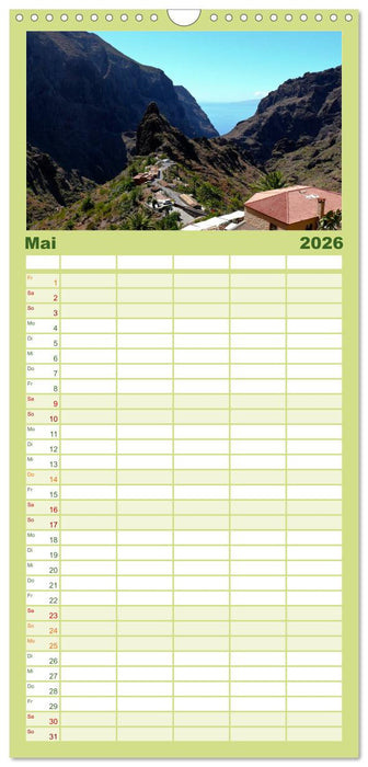 Teneriffa - Insel der Vielfältigkeit (CALVENDO Familienplaner 2026)