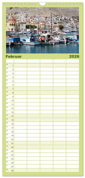 Griechische Inseln (CALVENDO Familienplaner 2026)