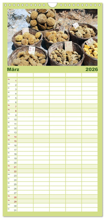 Griechische Inseln (CALVENDO Familienplaner 2026)