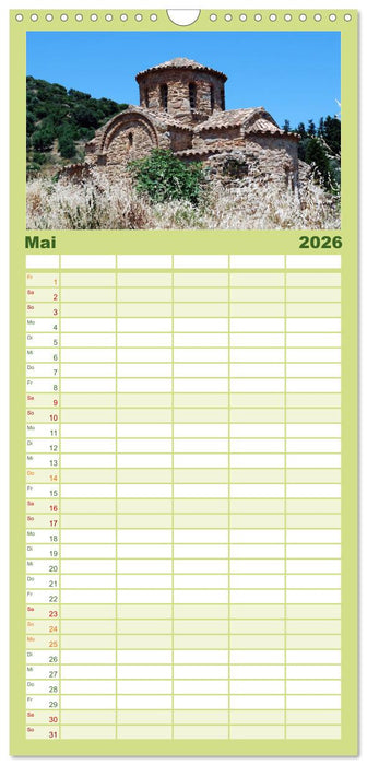 Griechische Inseln (CALVENDO Familienplaner 2026)