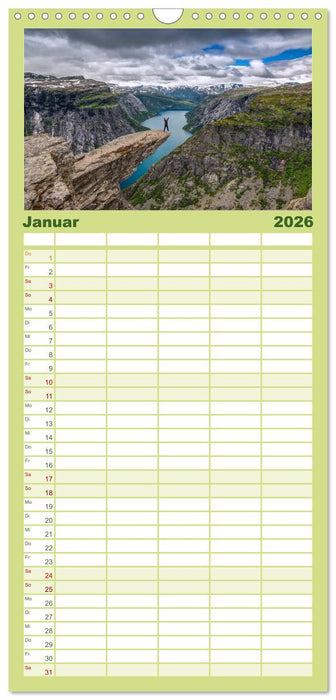 Wild, Wild Places (CALVENDO Familienplaner 2026)