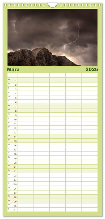 Wild, Wild Places (CALVENDO Familienplaner 2026)