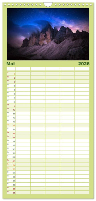 Wild, Wild Places (CALVENDO Familienplaner 2026)