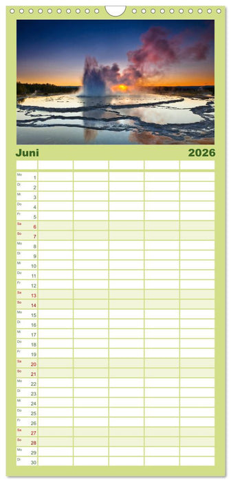 Wild, Wild Places (CALVENDO Familienplaner 2026)