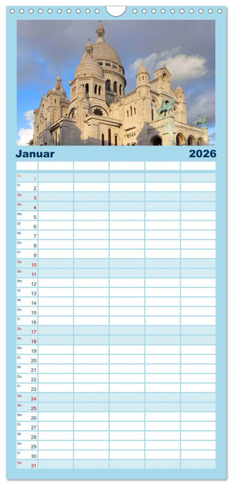 Paris (CALVENDO Familienplaner 2026)