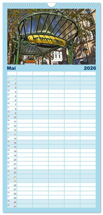 Paris (CALVENDO Familienplaner 2026)