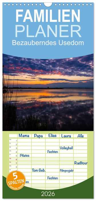 Bezauberndes Usedom (CALVENDO Familienplaner 2026)