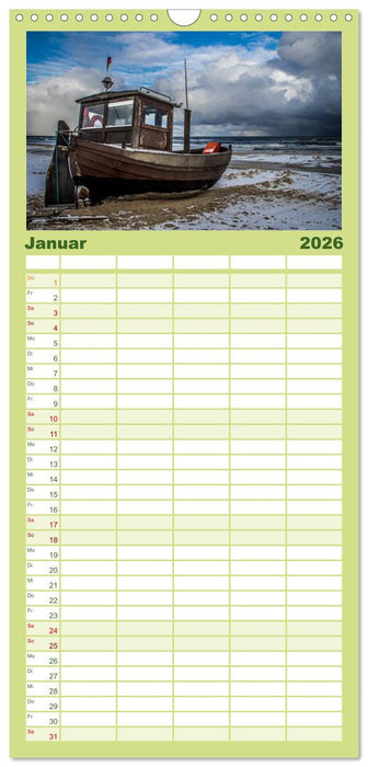 Bezauberndes Usedom (CALVENDO Familienplaner 2026)