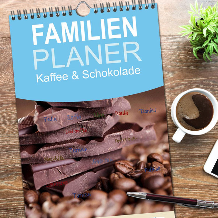 Kaffee & Schokolade (CALVENDO Familienplaner 2026)