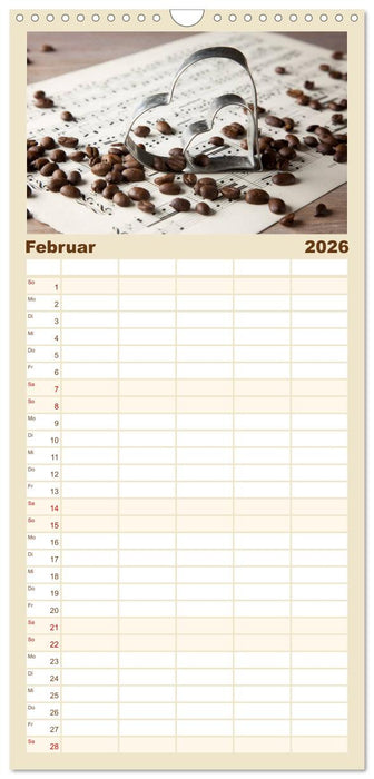 Kaffee & Schokolade (CALVENDO Familienplaner 2026)