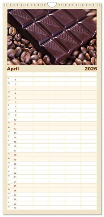 Kaffee & Schokolade (CALVENDO Familienplaner 2026)