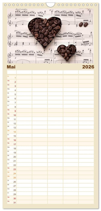 Kaffee & Schokolade (CALVENDO Familienplaner 2026)