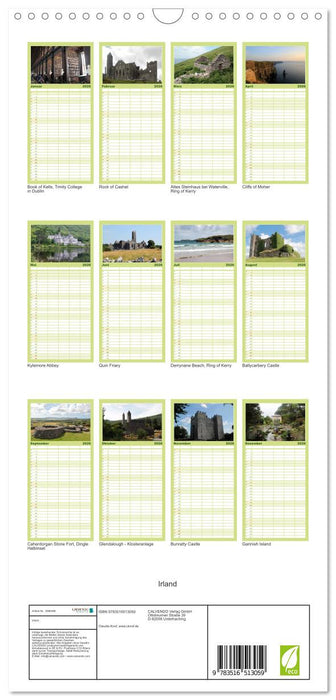 Irland (CALVENDO Familienplaner 2026)