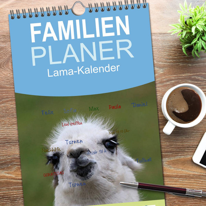 Lama-Kalender (CALVENDO Familienplaner 2026)