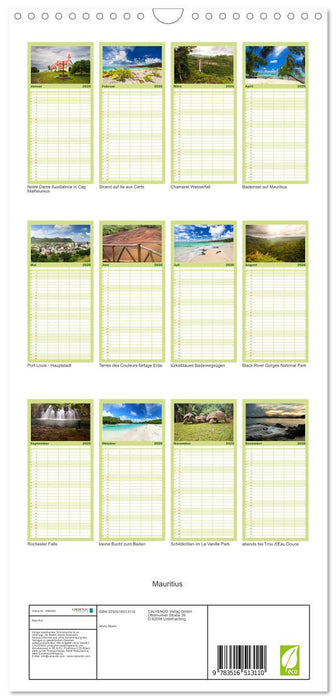 Mauritius (CALVENDO Familienplaner 2026)