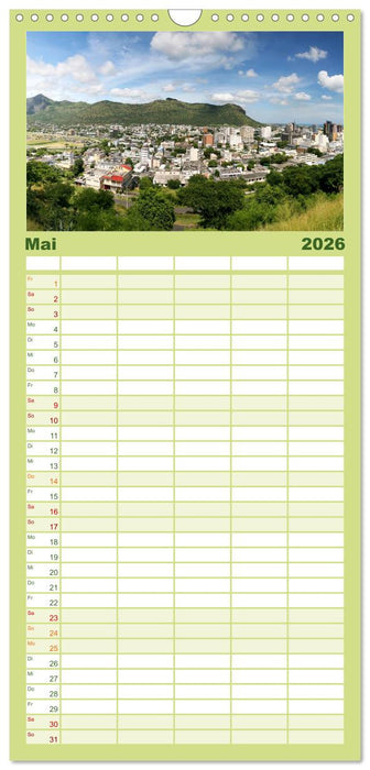 Mauritius (CALVENDO Familienplaner 2026)