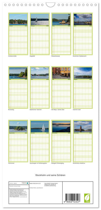 Stockholm und seine Schären (CALVENDO Familienplaner 2026)